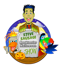 steve sausage halloween logo